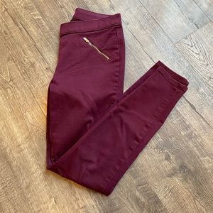Women’s Jennifer Lopez Burgundy Skinny Pants